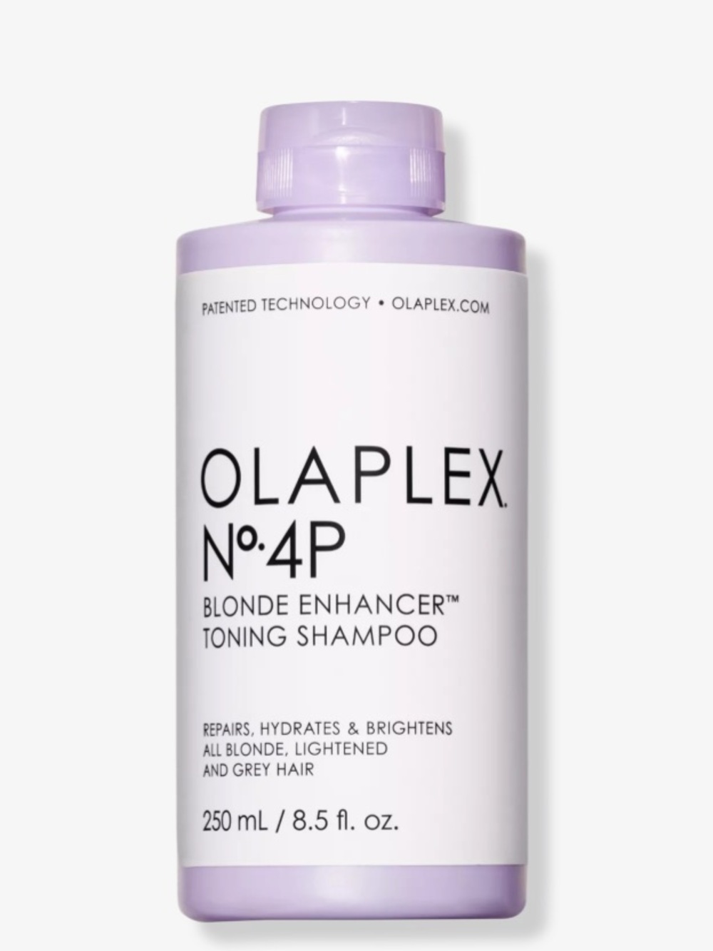 OLAPLEX No.4P Purple Hair Brightening & Toning Shampoo Bottle